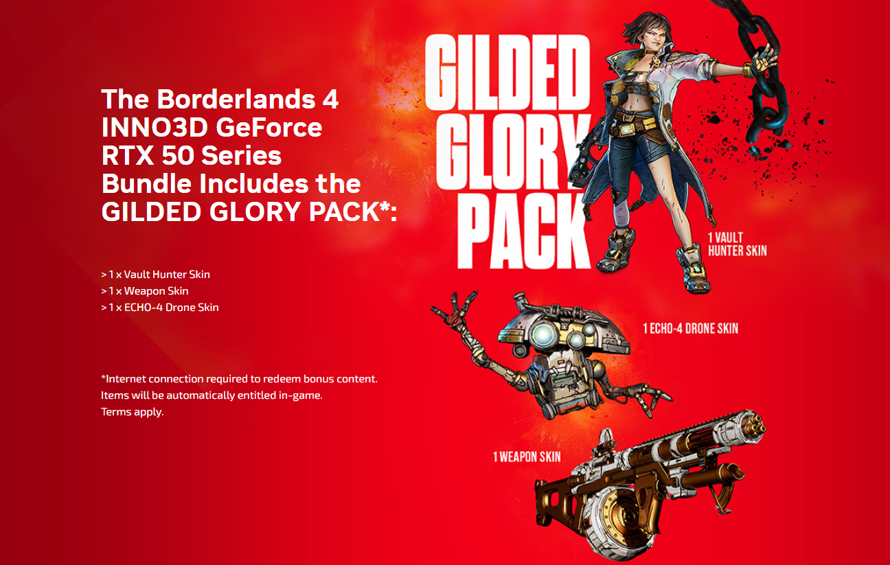 Nowa karta, nowa gra — INNO3D RTX 50 z Borderlands 4 w zestawie