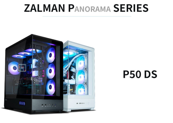 Zalman P50 DS — przestronna, stylowa obudowa z wbudowanym wyświetlaczem