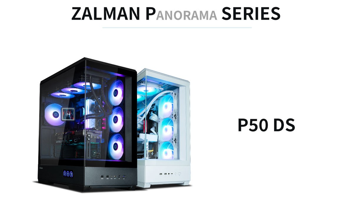Zalman P50 DS — przestronna, stylowa obudowa z wbudowanym wyświetlaczem