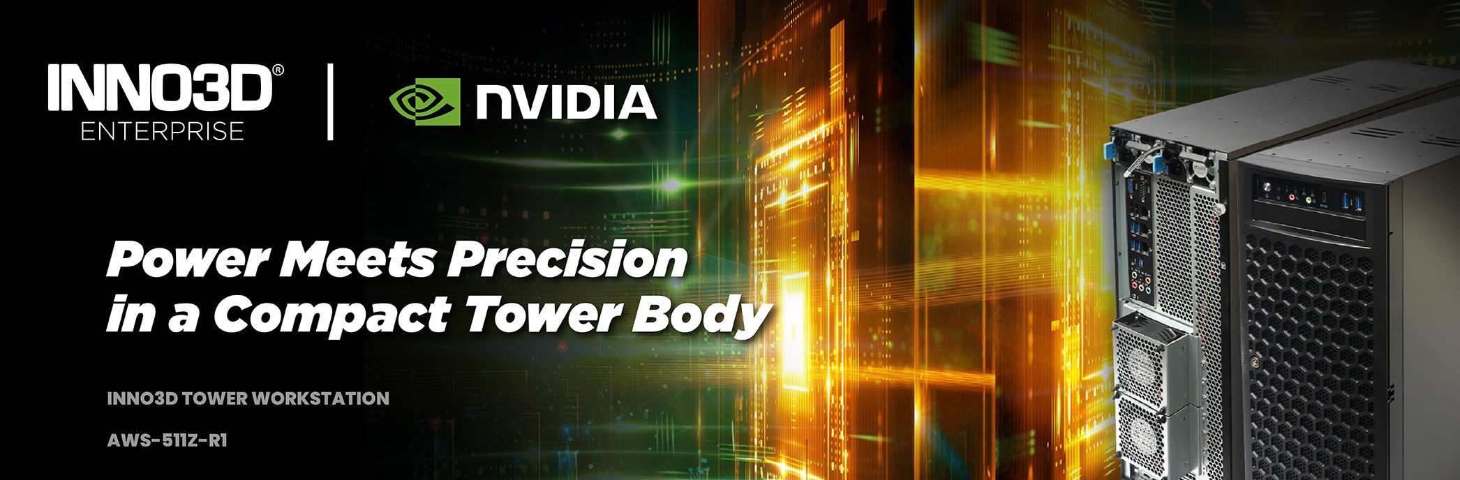 INNO3D AWS-511Z-R1 — potężna stacja robocza z nawet czterema kartami RTX PRO Blackwell
